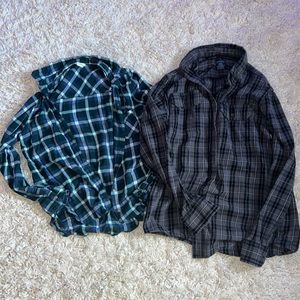 two cute fall flannels